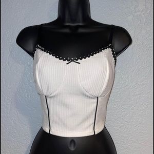 BRAND NEW NEVER WORN Cute White Tank Top